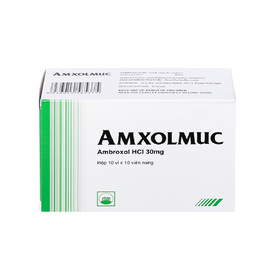 Thuốc Amxolmuc 30mg điều trị viêm phế quản mạn, hen phế quản