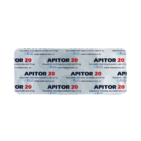Thuốc Apitor 20mg điều trị tăng cholesterol nguyên phát