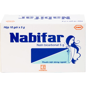 Thuốc bột Nabifar Pharmedic dùng vệ sinh phụ nữ