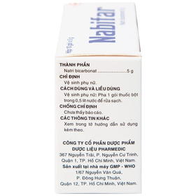 Thuốc bột Nabifar Pharmedic dùng vệ sinh phụ nữ 
Thuốc bột Nabifar Pharmedic dùng vệ sinh phụ nữ