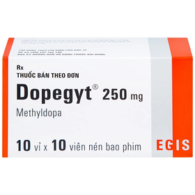 Thuốc Dopegyt 250mg Egis Pharma điều trị tăng huyết áp