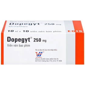Thuốc Dopegyt 250mg Egis Pharma điều trị tăng huyết áp