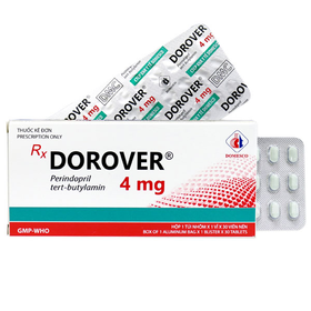 Thuốc Dorover 4mg điều trị tăng huyết áp, suy tim sung huyết (1 vỉ x 30 viên)