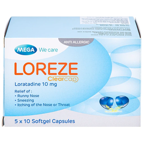 Thuốc Loreze 10mg hỗ trợ điều trị viêm mũi dị ứng, mày đay