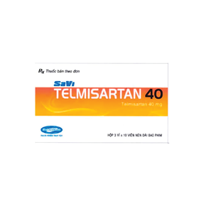 Thuốc Savi Telmisartan 40 điều trị tăng huyết áp (3 vỉ x 10 viên)