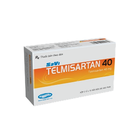 Thuốc Savi Telmisartan 40 điều trị tăng huyết áp (3 vỉ x 10 viên)