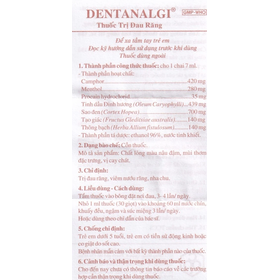 Thuốc trị đau răng Dentanalgi OPC điều trị đau răng, viêm nướu răng, nha chu (7ml)