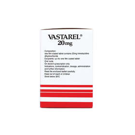 Thuốc Vastarel 20mg điều trị đau thắt ngực (60 viên)