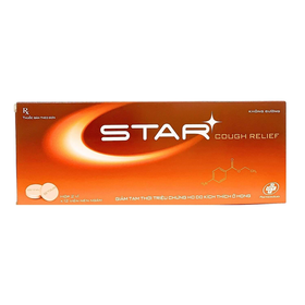 Viên ngậm Star Cough Relief OPV giảm tạm thời triệu chứng ho (2 vỉ x 12 viên)