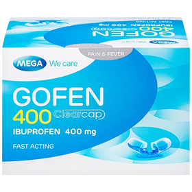 Thuốc Gofen 400 MEGA We care điều trị hạ sốt, giảm đau (5 vỉ x 10 viên)