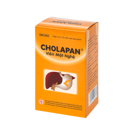 Viên mật nghệ Cholapan OPC điều trị các chứng gan đau, mật kém, đau dạ dày (5 vỉ x 10 viên)