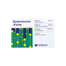 Thuốc Scanneuron-Forte Stella điều trị hỗ trợ các rối loạn về hệ thần kinh (10 vỉ x 10 viên)