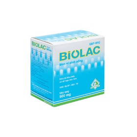 Men vi sinh sống Biolac Biopharco điều trị tiêu chảy, rối loạn tiêu hóa (10 vỉ x 10 viên)