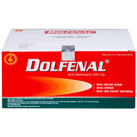 Thuốc Dolfenal hỗ trợ giảm đau bụng kinh, đau răng, đau do chấn thương (Hộp 100 viên)