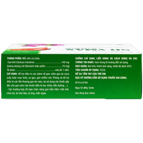 Thuốc Silymax Mediplantex hỗ trợ điều trị viêm gan do virus, xơ gan, tổn thương gan (4 vỉ x 15 viên)
