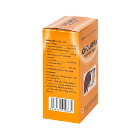 Viên mật nghệ Cholapan OPC điều trị các chứng gan đau, mật kém, đau dạ dày (5 vỉ x 10 viên)