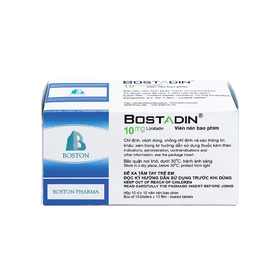 Thuốc Bostadin 10mg trị viêm mũi dị ứng, mày đay (10 vỉ x 10 viên)