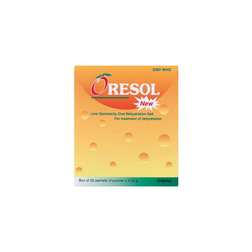 Muối uống Oresol New Bidiphar bù nước và điện giải (20 gói x 4,22g)