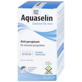 Lăn khử mùi Aquaselin Extreme For Men dùng cho vùng nách dành cho nam giới, giảm mồ hôi (50ml)