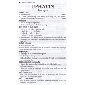 Viên ngậm Uphatin 5mg Uphace điều trị các triệu chứng táo bón (3 vỉ x 10 viên)