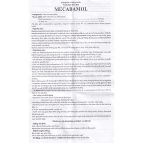 Viên nén Mecabamol 750mg điều trị các bệnh lý cơ xương cấp tính (6 vỉ x 10 viên)