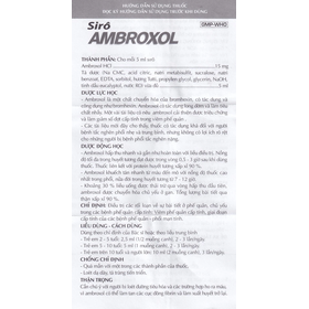 Thuốc Ambroxol Danapha điều trị viêm phế quản, hen phế quản (60ml)