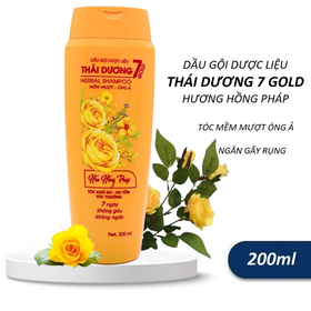 Dầu gội dược liệu Thái Dương 7 Gold (200ml)