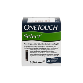 Que thử đường huyết Onetouch Select Plus (25 que)