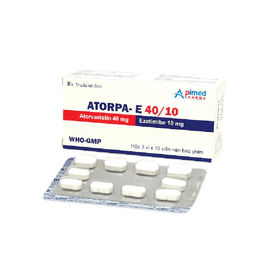 Thuốc Atorpa-E 40/10 phòng ngừa bệnh tim mạch và tăng cholesterol máu