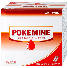 Thuốc Pokemine 50mg Medisun bổ sung sắt cho bệnh nhân thiếu máu