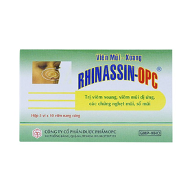 Thuốc Rhinassin OPC Điều Trị Viêm Xoang, Viêm Mũi Dị Ứng