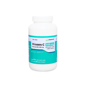 Thuốc Pms-Vitamin C 500mg Điều Trị Acid Hóa Nước Tiểu (Chai 200 Viên)