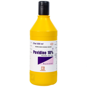 Dung dịch sát khuẩn Povidine 10% Pharmedic ngăn ngừa nhiễm khuẩn ở vết cắt, vết trầy (500ml)