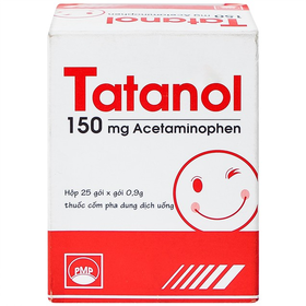 Thuốc Tatanol 150mg Điều Trị Cảm Cúm, Nhức Đầu (Hộp 25 Gói X 0.9g)