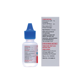 Dung dịch nhỏ tai Candid 1% điều trị nhiễm nấm tai (15ml)