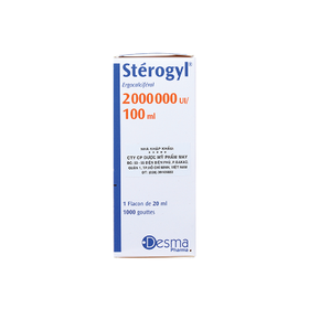 Siro Stérogyl Desma phòng ngừa và điều trị thiếu hụt Vitamin D (20ml)