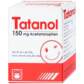 Thuốc Tatanol 150mg Điều Trị Cảm Cúm, Nhức Đầu (Hộp 25 Gói X 0.9g)