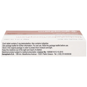 Thuốc Desloratadine/Genepharm 5mg Trị Viêm Mũi Dị Ứng, Mày Đay (Hộp 2 Vỉ X 15 Viên)