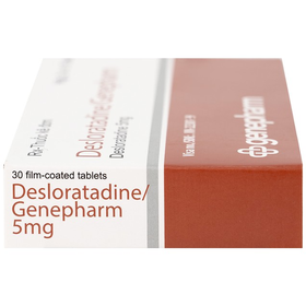 Thuốc Desloratadine/Genepharm 5mg Trị Viêm Mũi Dị Ứng, Mày Đay (Hộp 2 Vỉ X 15 Viên)
