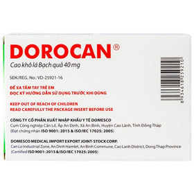 Thuốc Dorocan 40mg hỗ trợ điều trị rối loạn chú ý và trí nhớ (Hộp 30 viên)