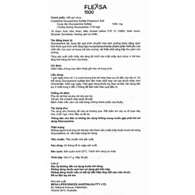 Bột pha dung dịch uống Flexsa 1500 MEGA We care giảm triệu chứng viêm khớp gối nhẹ và trung bình (30 gói)