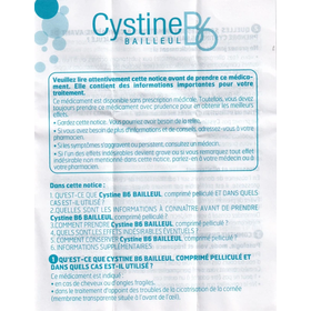 Thuốc Cystine B6 500mg Galeniques Vernin điều trị các bệnh lý liên quan đến tóc và loạn dưỡng móng (20 viên)