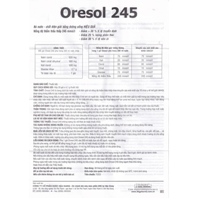 Thuốc Oresol 245 bù nước, bổ sung chất điện giải, điều trị mất nước do tiêu chảy (20 gói x 4.1g)