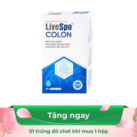 Dung dịch LiveSpo Colon bổ sung vi sinh vật có lợi, kích thích và tăng cường tiêu hóa (20 ống x 5ml)