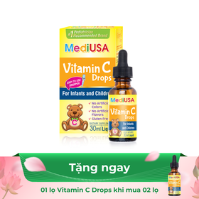 Thực phẩm bảo vệ sức khỏe MediUSA Vitamin C Drops (30ml)