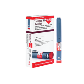 Bút tiêm Humalog Mix 50/50 KwikPen điều trị đái tháo đường (5 cây x 3ml)