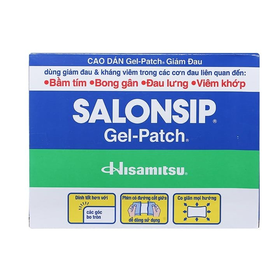 Cao dán - gel Salonship giảm đau, kháng viêm do bầm tím, bong gânCao dán - gel Salonship giảm đau, kháng viêm do bầm tím, bong gân