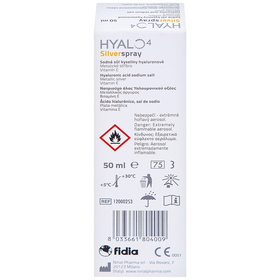 Chai xịt Hyalo4 Silver Spray hỗ trợ điều trị vết thương (50ml)