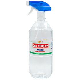 Cồn 70 độ Vĩnh Phúc có vòi xịt diệt khuẩn dụng cụ y tế, bề mặt trong y tế (1000ml)