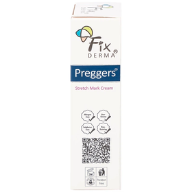 Lotion Fixderma Preggers Stretch Mark Cream dưỡng ẩm, giảm rạn da cho phụ nữ mang thai và sau khi sinh (60g)